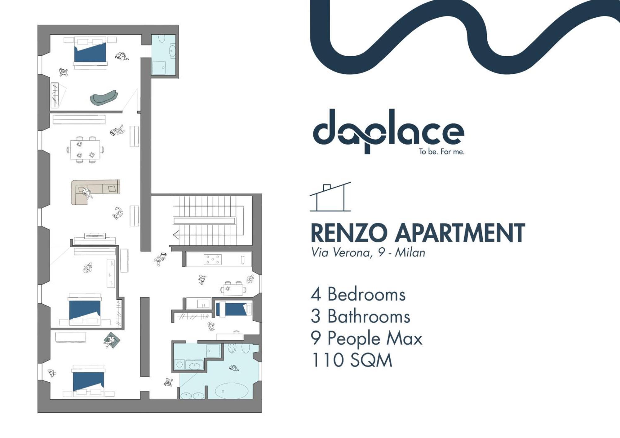 Daplace - Renzo Apartment Милан Экстерьер фото